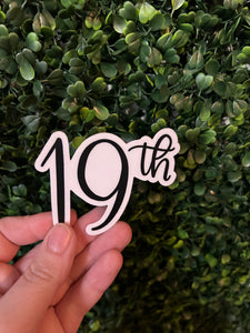 19th Sticker