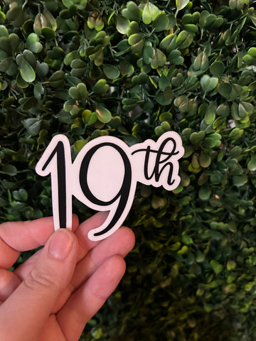 19th Sticker