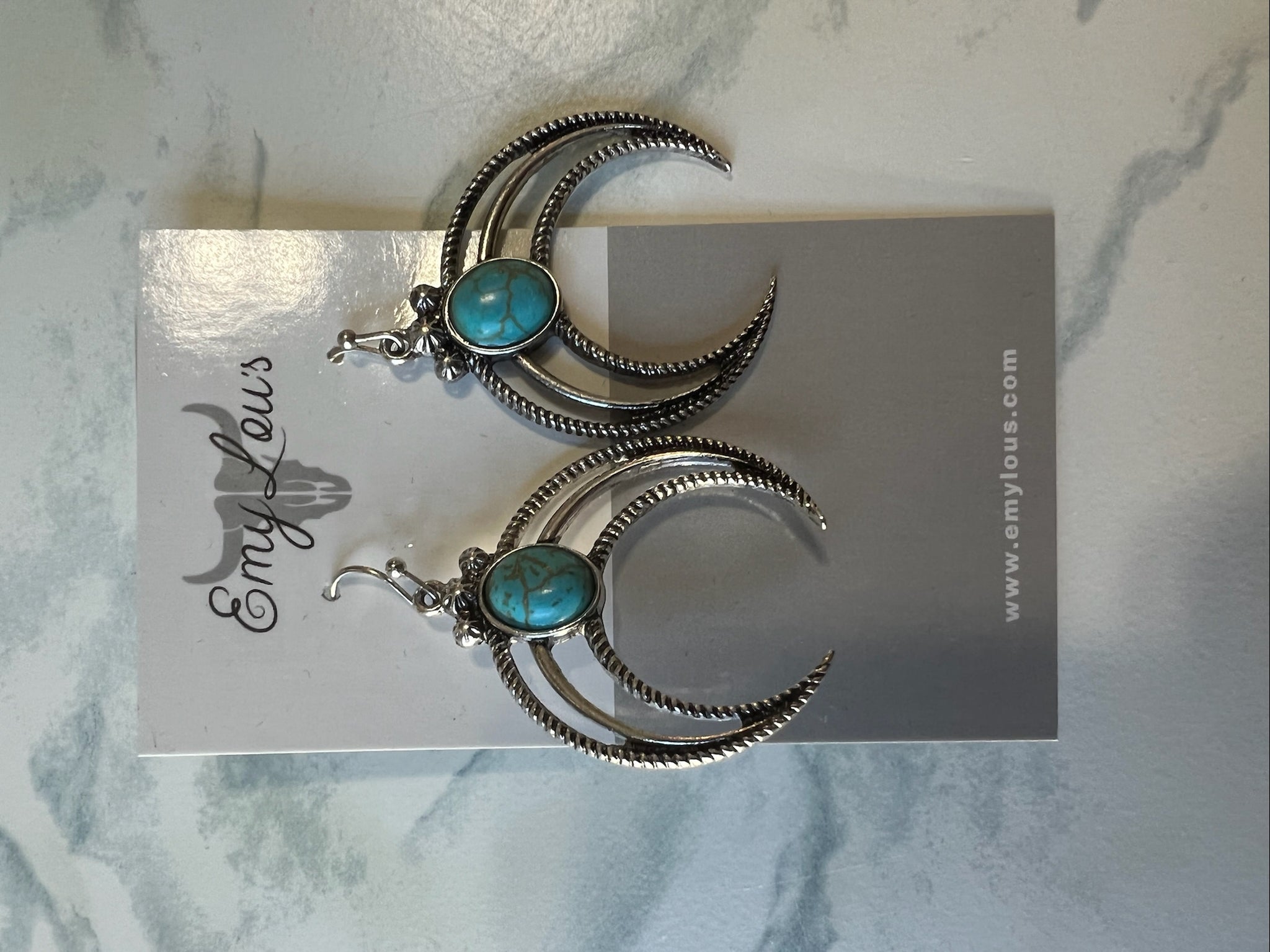 Turquoise Los Almos Naja Earrings