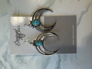 Turquoise Los Almos Naja Earrings