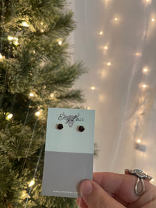 Gold Wine Studs