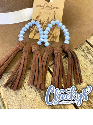 Willa Leather Tassel Earrings