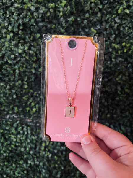 Simply Southern Initial Necklace Tile