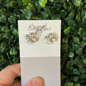 Simply Southern Silver Diamond Quad Stud