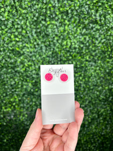 Rose Druzy Stud