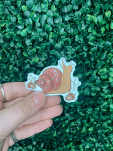Cottagecore Snail Sticker