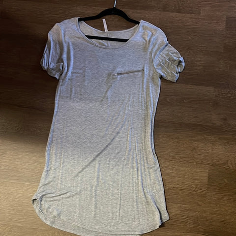 Grey Dress with Zipper