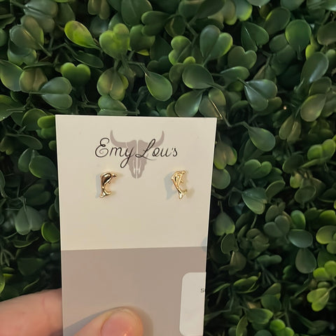 Simply Southern Gold Dolphin Studs