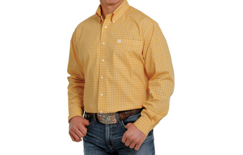 Gold Cinch Button- Up