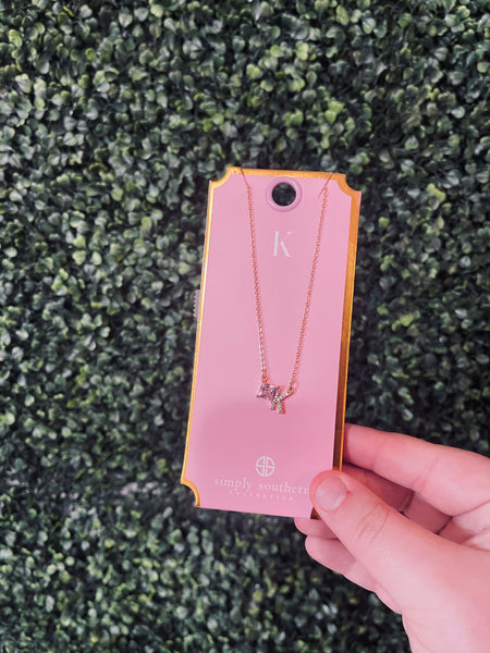 Simply Southern Initial Jewel Necklaces