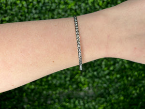Sterling Silver Dotted Bracelet