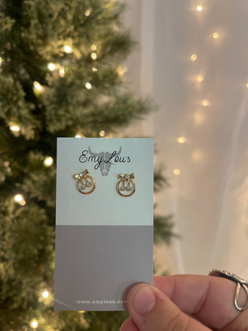Gold Circle Harold Studs