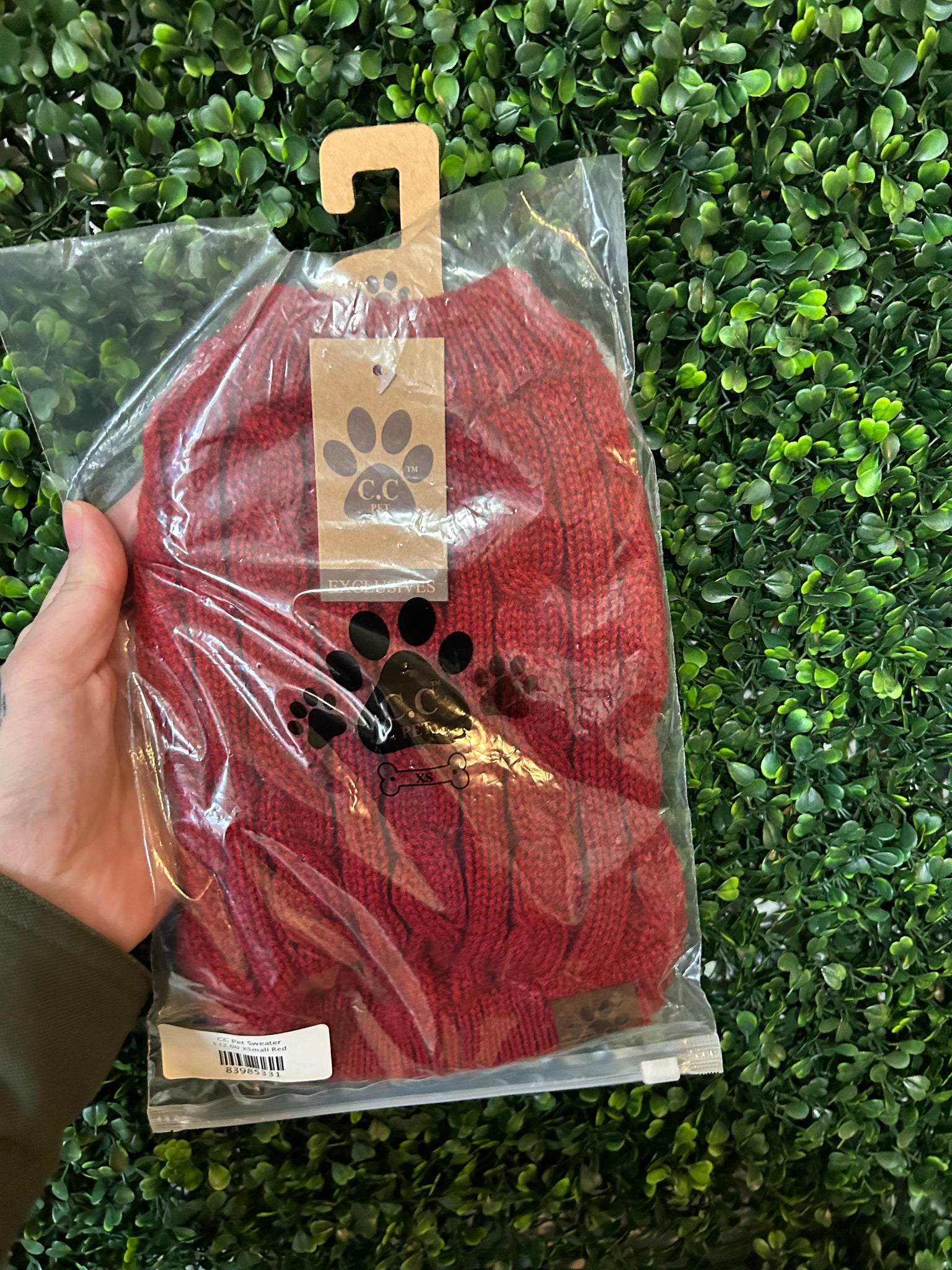 CC Pet Sweater- Red