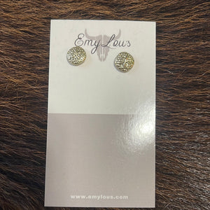 Gold Sand Dollar Studs
