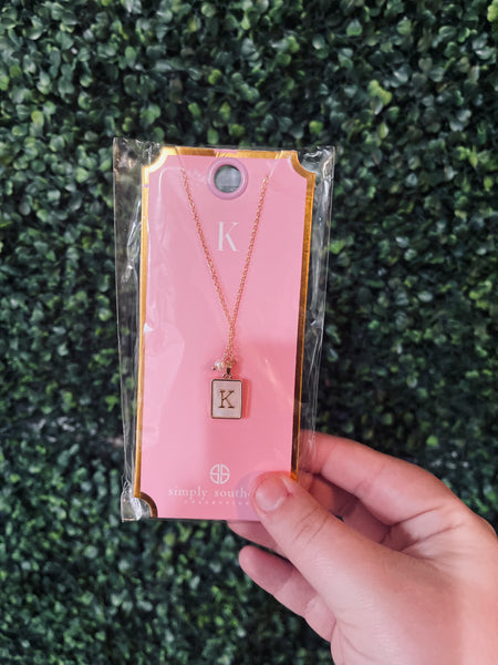 Simply Southern Initial Necklace Tile