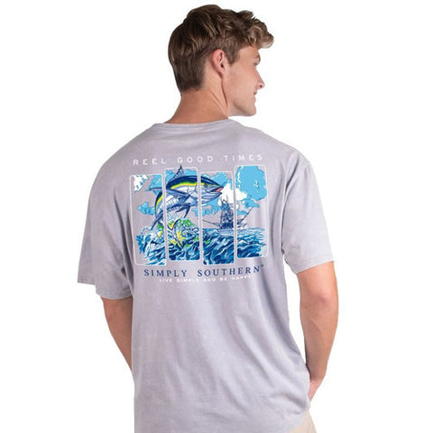 Men’s Simply Southern Block Fish Tee