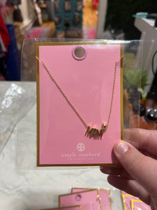 Simply Southern Dainty Mama Block Necklace