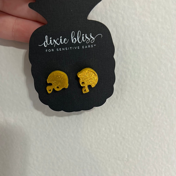 Football Helmet Stud- Dixie Bliss- Single Pck