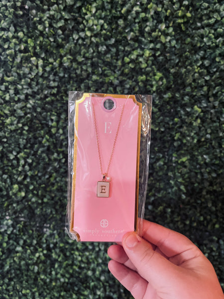 Simply Southern Initial Necklace Tile