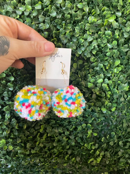 Pom Pom Earrings