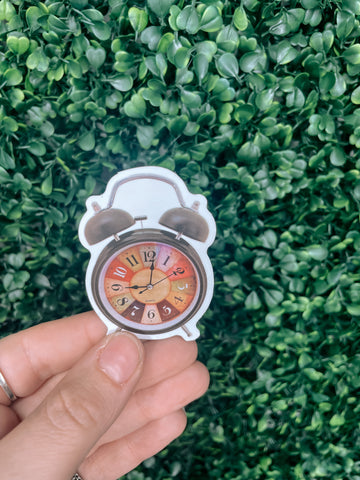 Cottagecore Alarm Clock Sticker