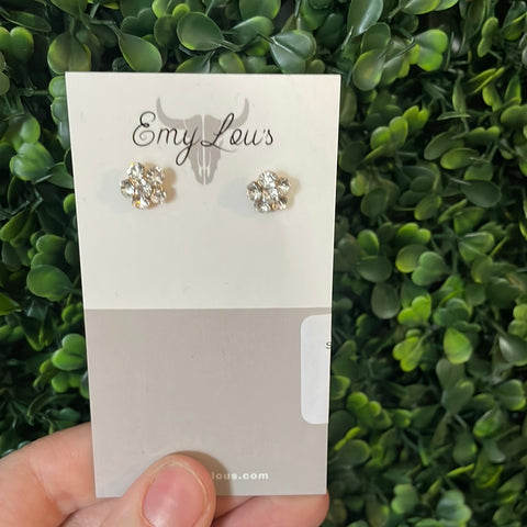 Simply Southern Diamond Flower Studs