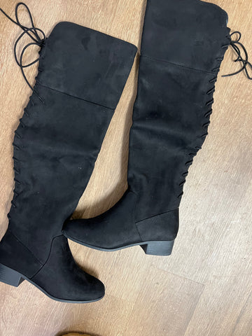 Afton Over the Knee Boot- Black