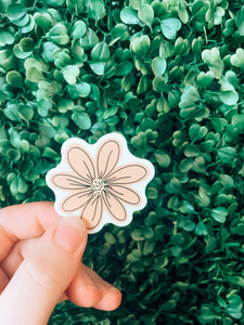 Boho Flower Sticker