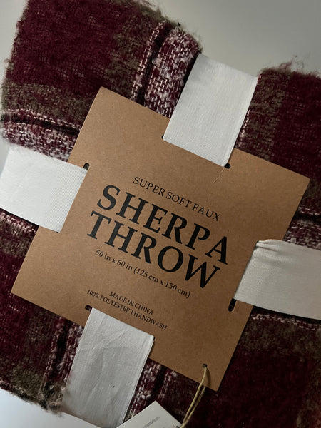 Sherpa Throw Blanket