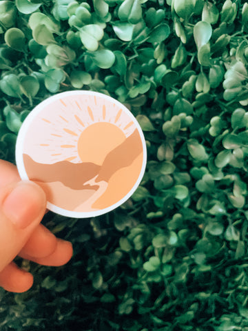 Boho Sunset Sticker