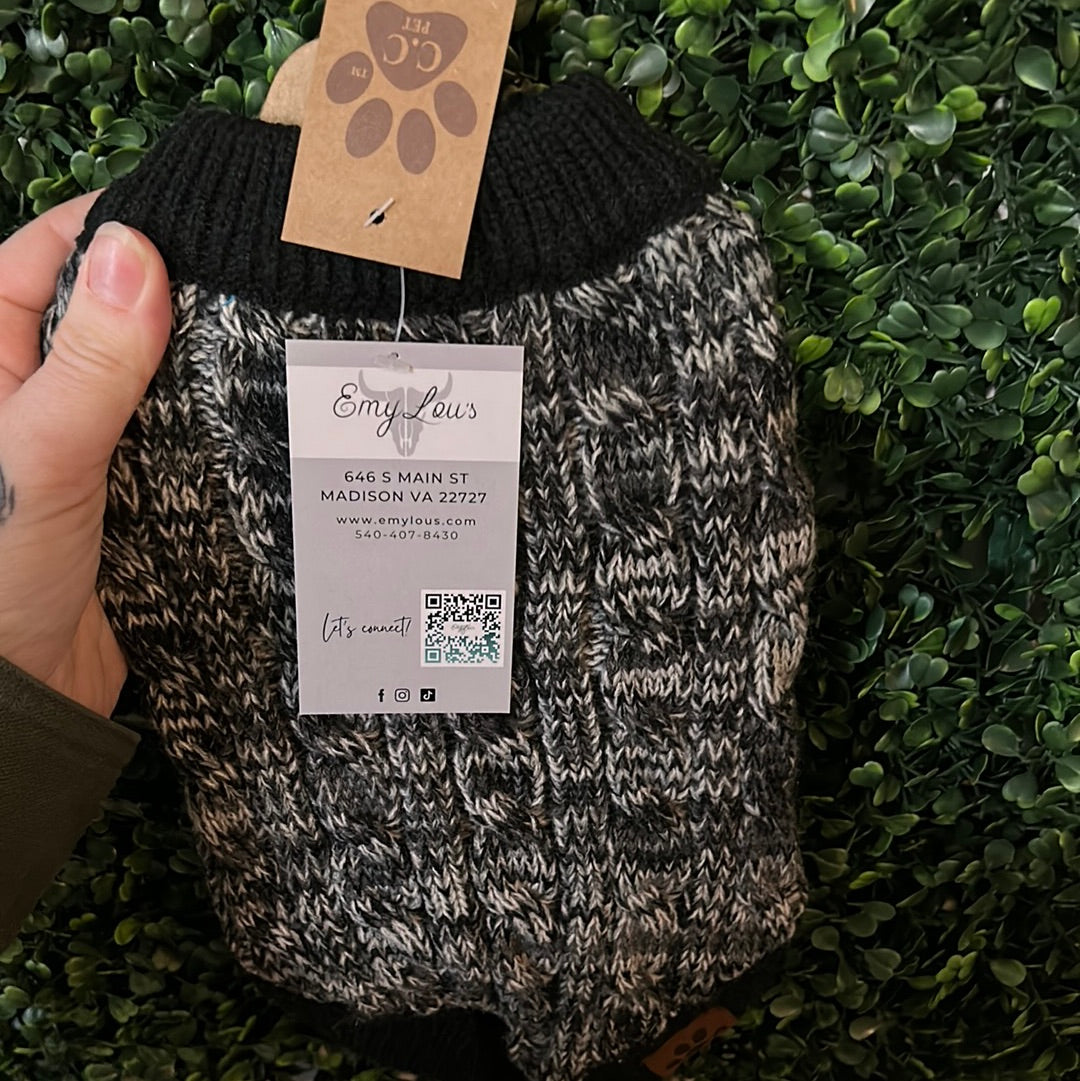 CC Pet Sweater- Black