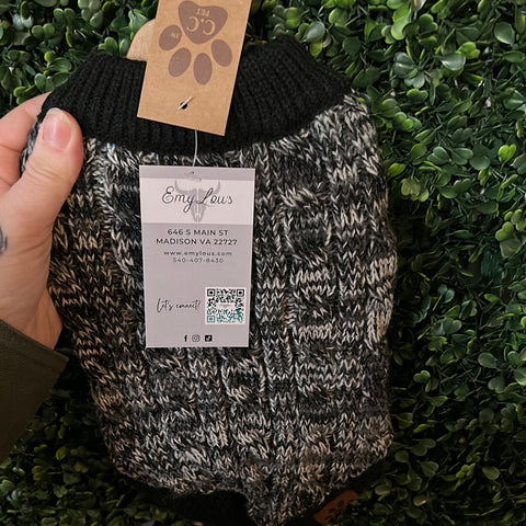 CC Pet Sweater- Black