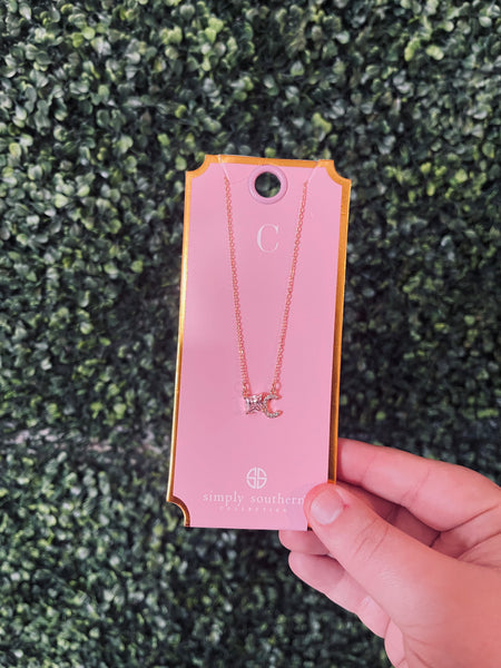 Simply Southern Initial Jewel Necklaces