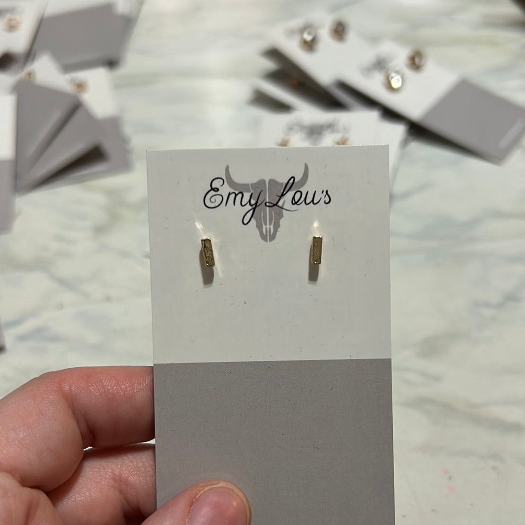 Simply Southern Mini Rectangle Studs