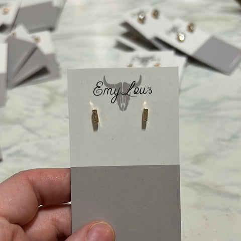 Simply Southern Mini Rectangle Studs