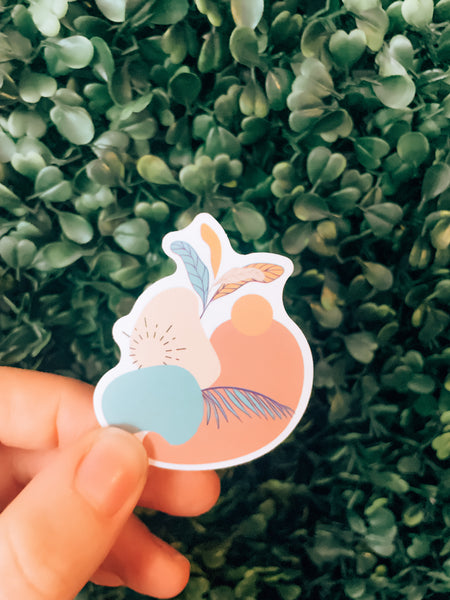 Boho Greenery Sticker