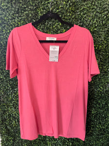 Basic V Tee - Desert Rose
