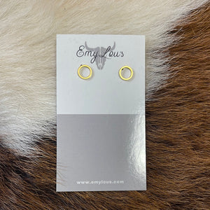 Gold Circle Studs