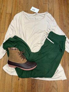 Emerald Green Pajama Joggers