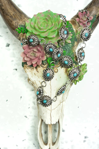 Turquoise Celina Concho Loop Belt