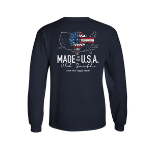 Old South Made In The USA Long Sleeve Tee