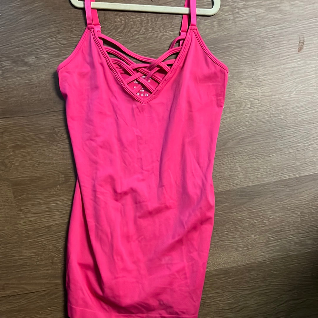 Hot Pink Criss Cross Tank