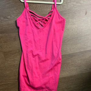 Hot Pink Criss Cross Tank