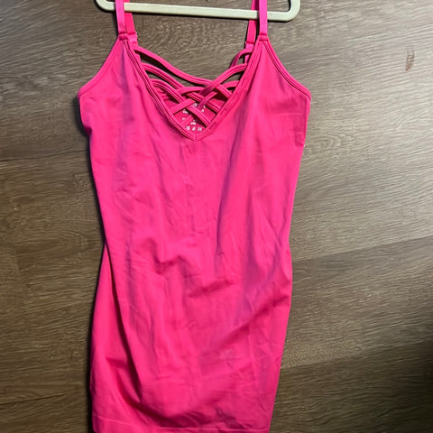 Hot Pink Criss Cross Tank