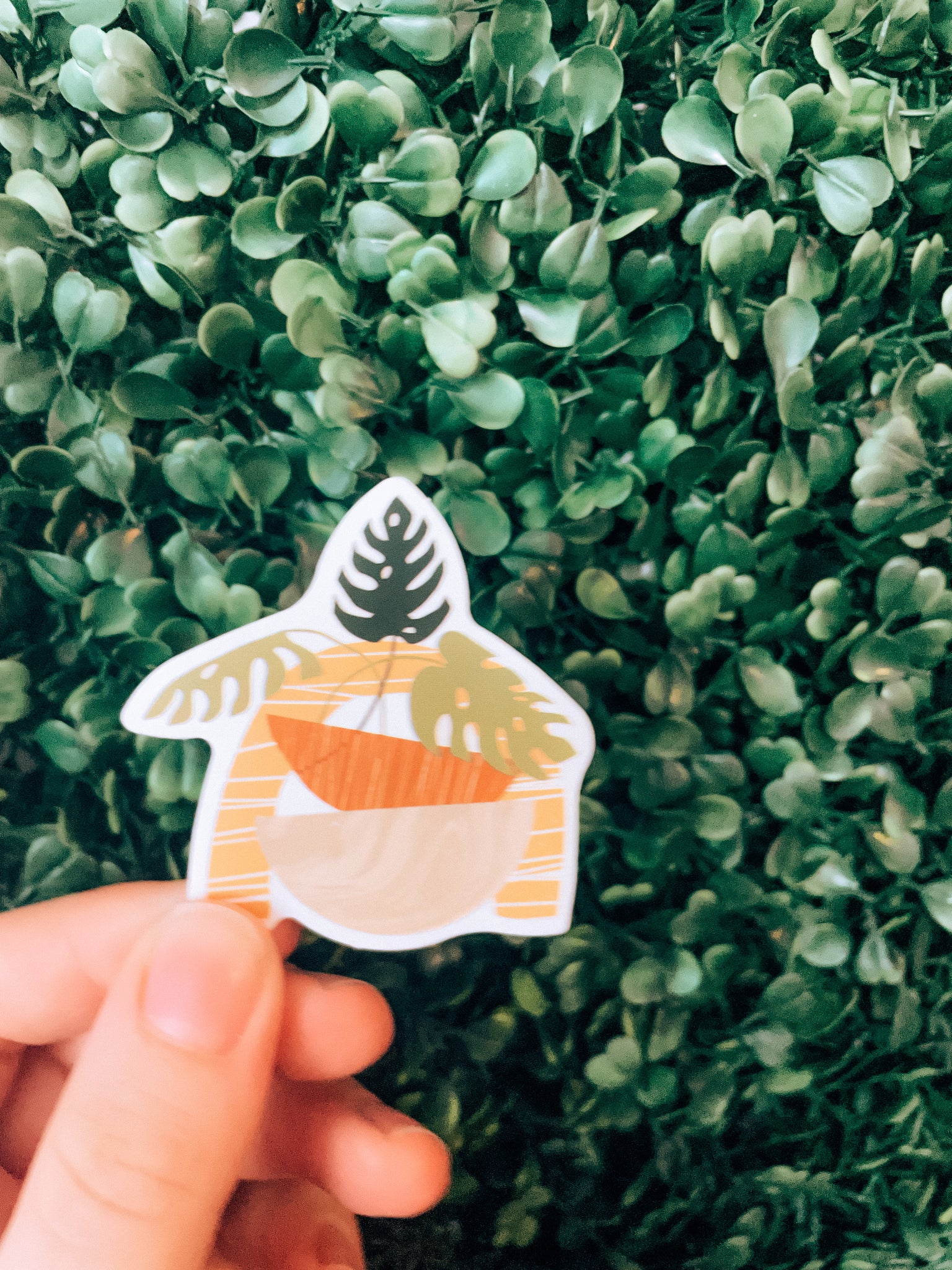 Boho Greenery Sticker