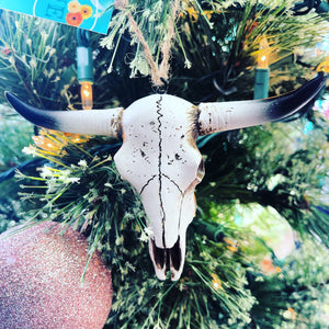 Bull Skull Ornament