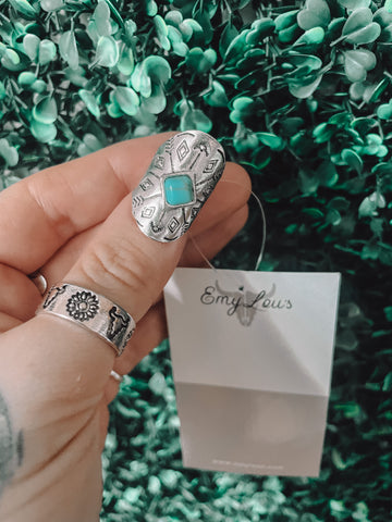 Turquoise Cuff Ring