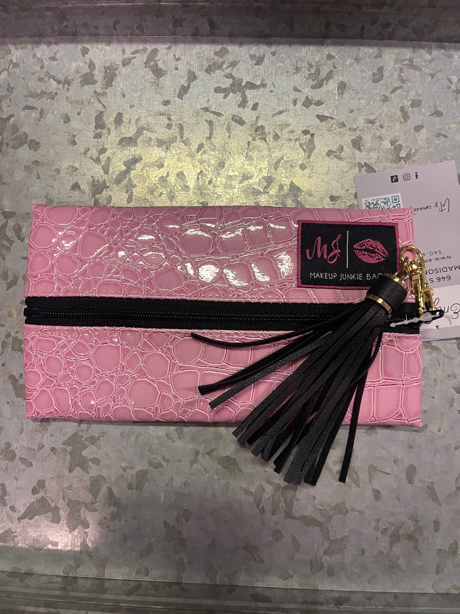 Makeup Junkie Mini Bag- Pink