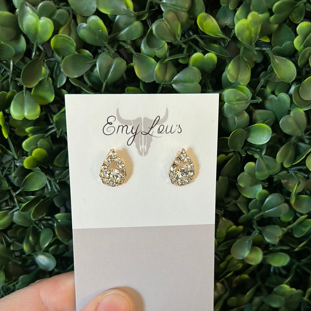 Simply Southern Tear Drop Diamond Stud
