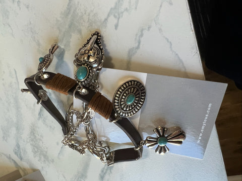 Heart of Rio Grande Faux Leather Bracelet